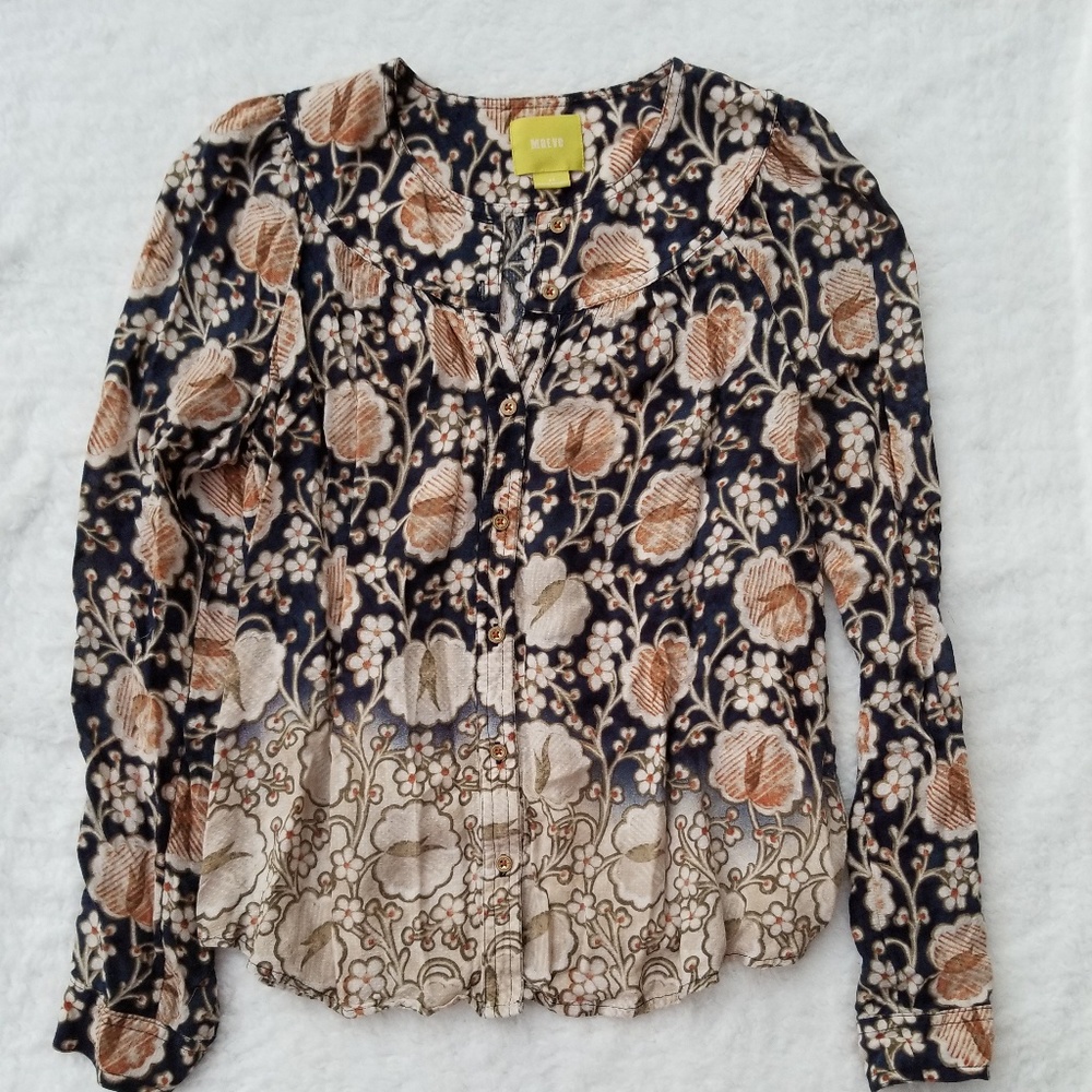Anthropologie Maeve Blouse Size XS